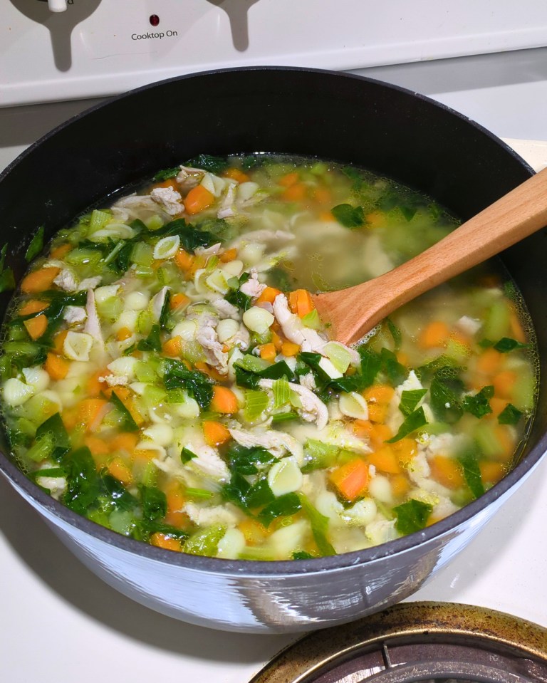 Soupe poulet et nouilles